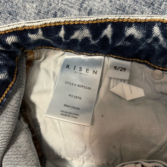 RISEN Boot Cut Acid Wash Jeans - Picture 3 of 6